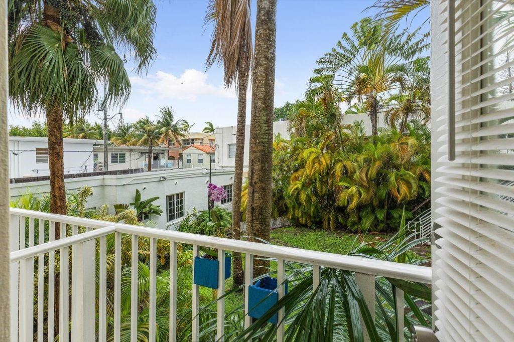 View from balcony off the kitchen area