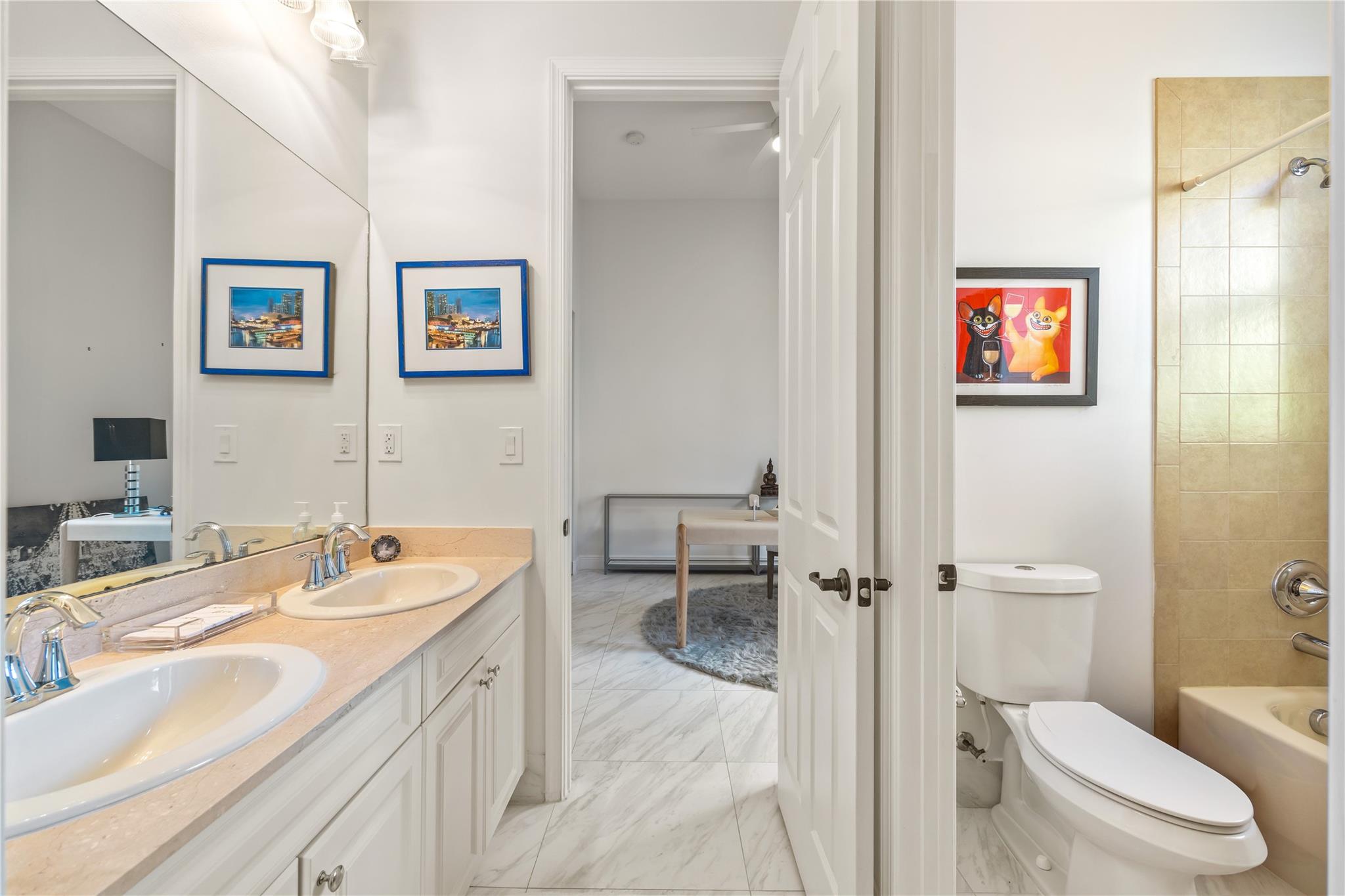 Jack and Jill bathroom