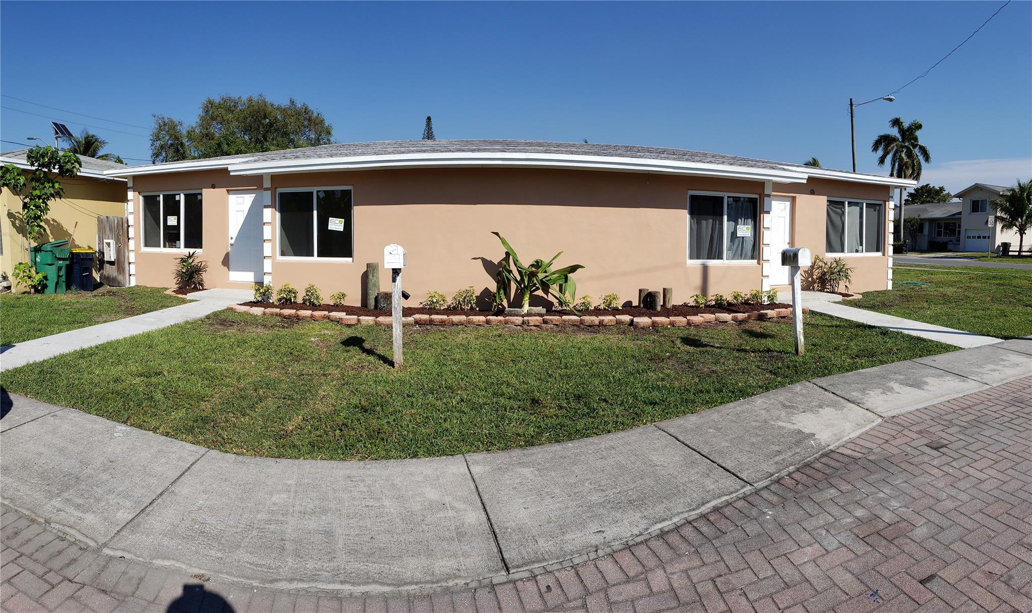Photo for 1213-1217 SW 3rd Avenue, 1217, Dania Beach, FL 33004 - listing #FX-10533250 Front of duplex. Unit 1217 is on the right.