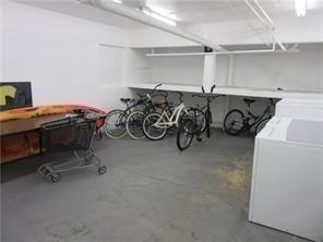 Bike only storage in laundry room
