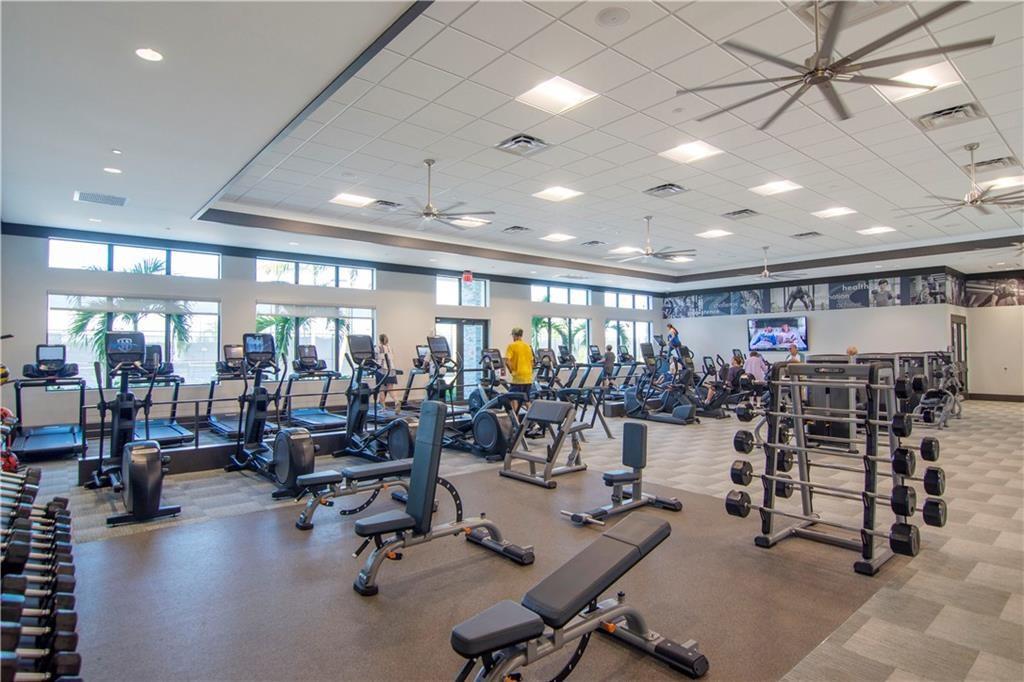 Riverland's awesome fitness center.