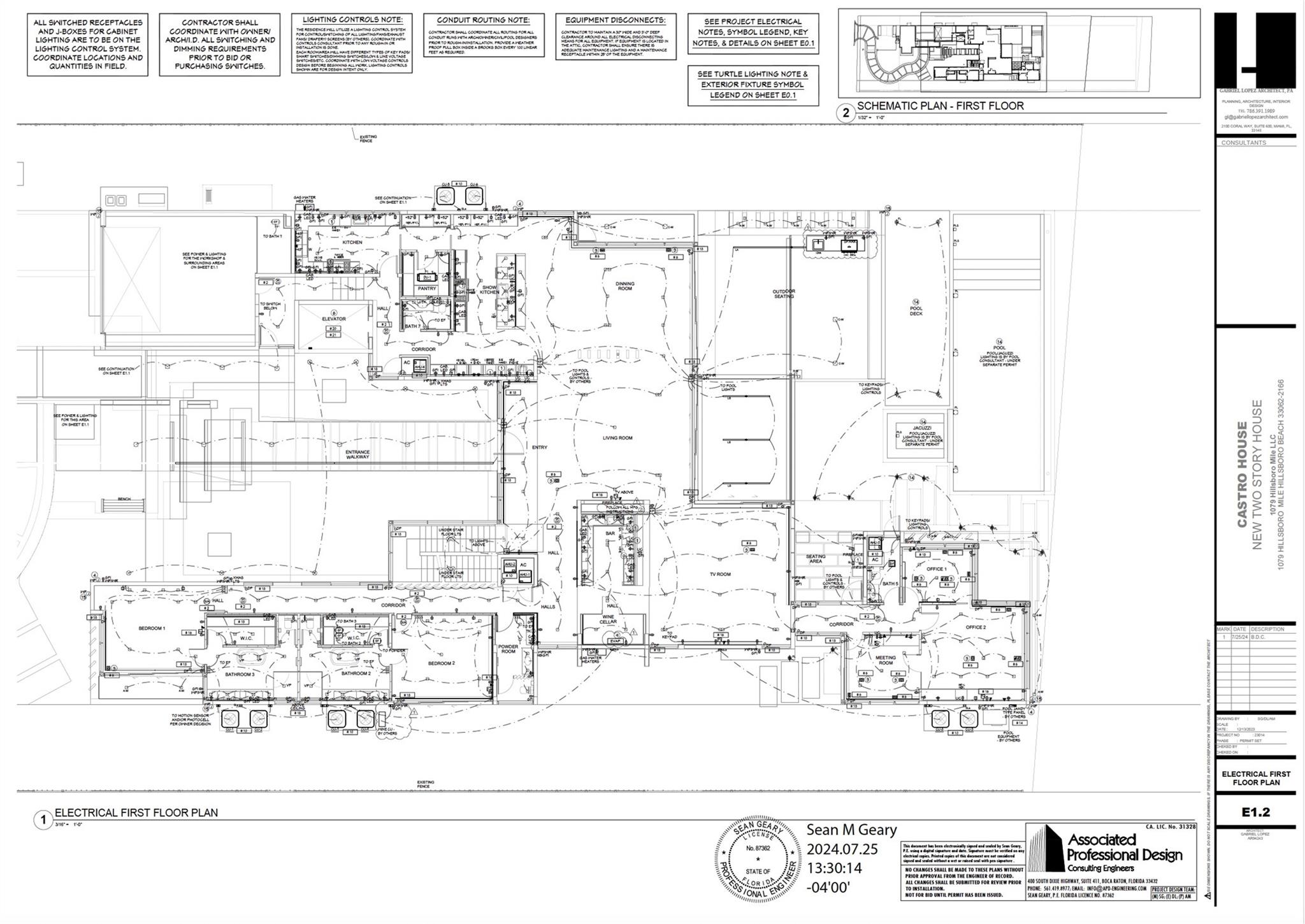 layout - electrical plan 1st floor