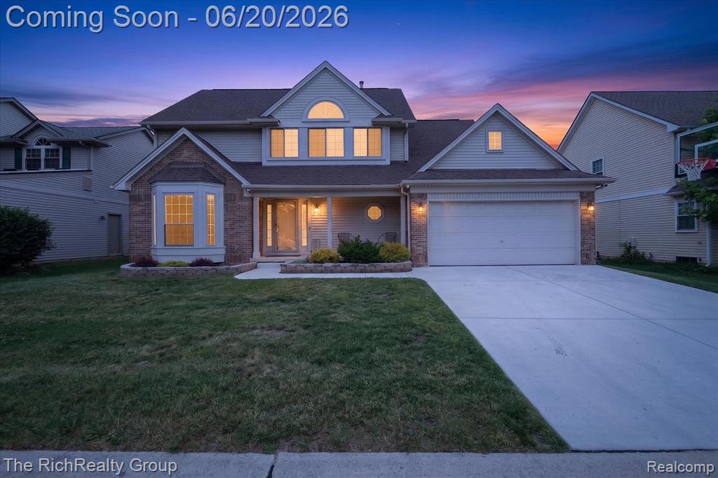 47185 Scarlet Drive S, Novi, MI — front exterior