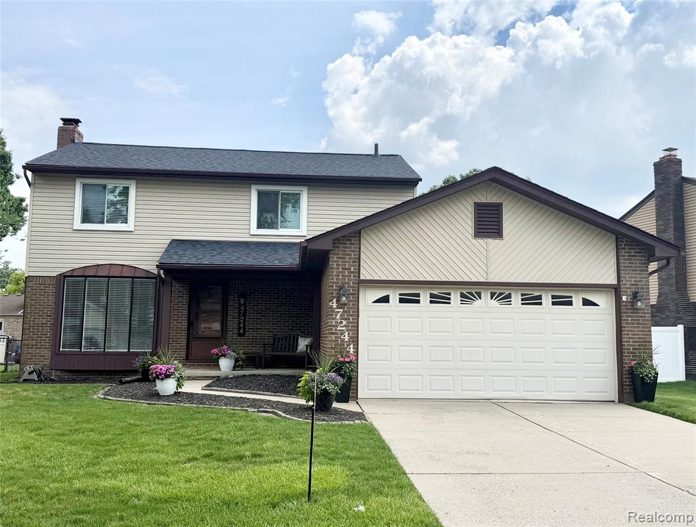 47244 Meadowbrook Drive, Macomb, MI 48044 — front exterior