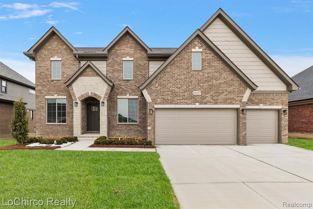 49387 LANGFORD Drive, Macomb, MI 48044 — front exterior