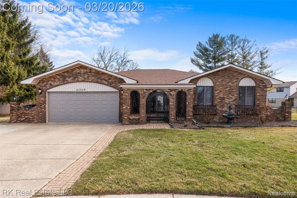 41319 Julie Court, Clinton Twp, MI 48038 — front exterior