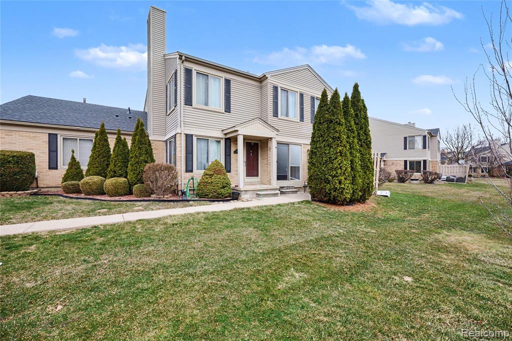 44582 Connecticut Court, Clinton Twp, MI 48038 — front exterior