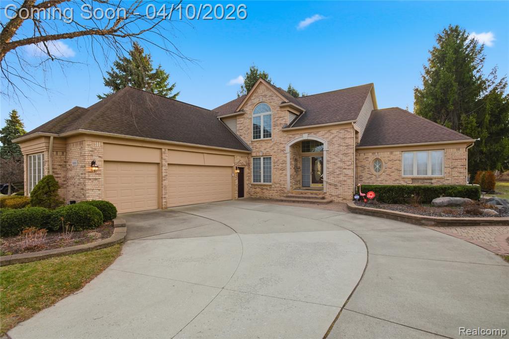 56891 Aberdeen Drive, Shelby Twp, MI 48316 — front exterior