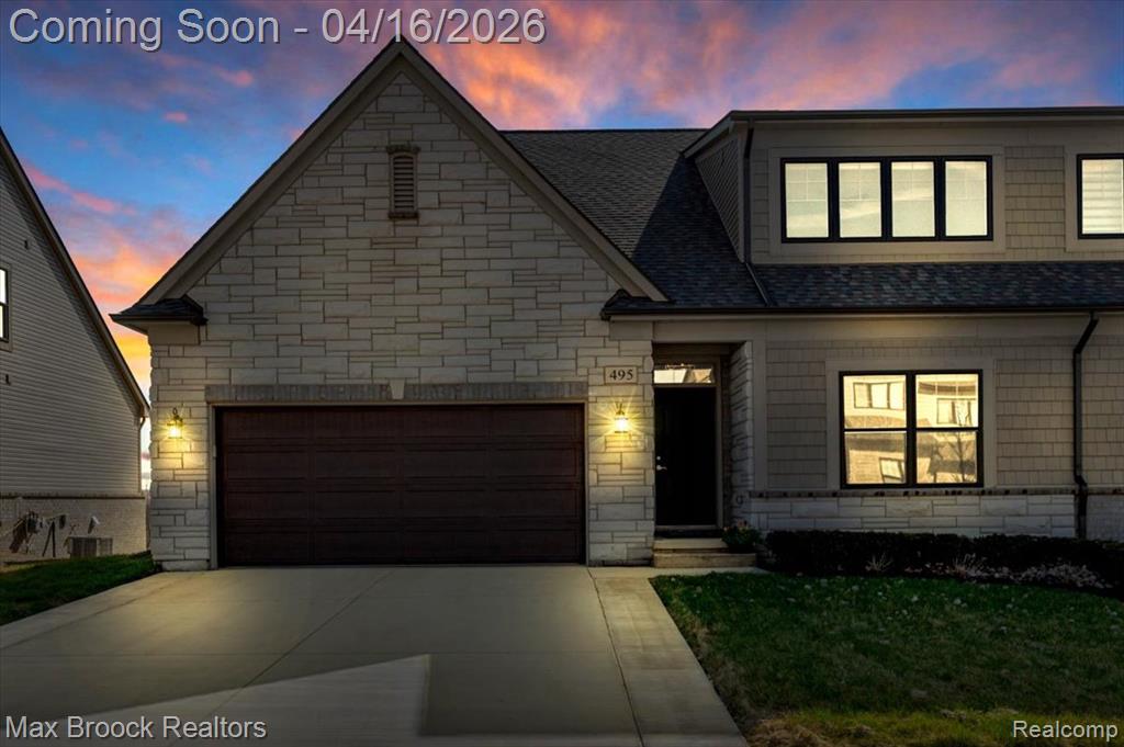 495 Cornerstone Drive, Oxford, MI 48371 — front exterior