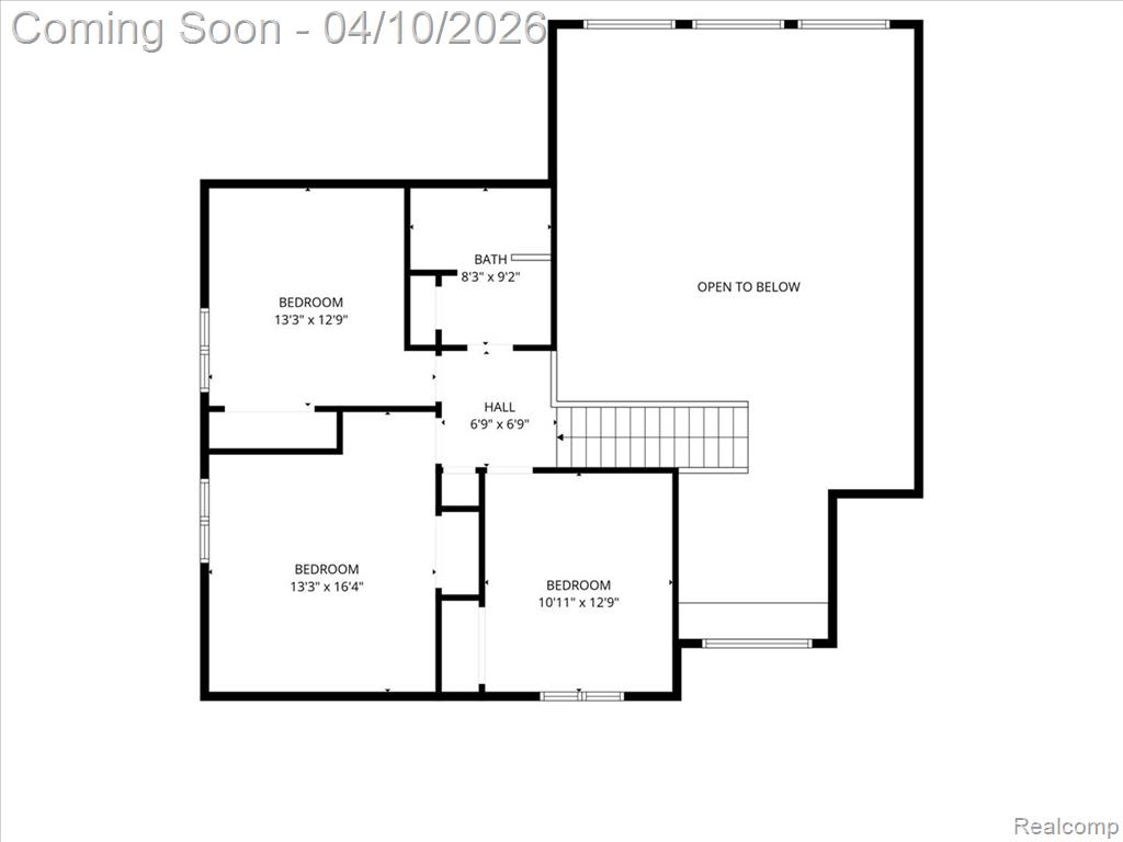 Upper Level Floor Plan