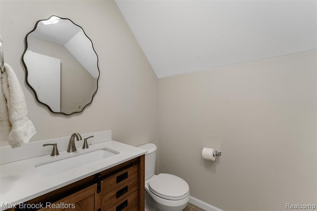 half bath upstairs