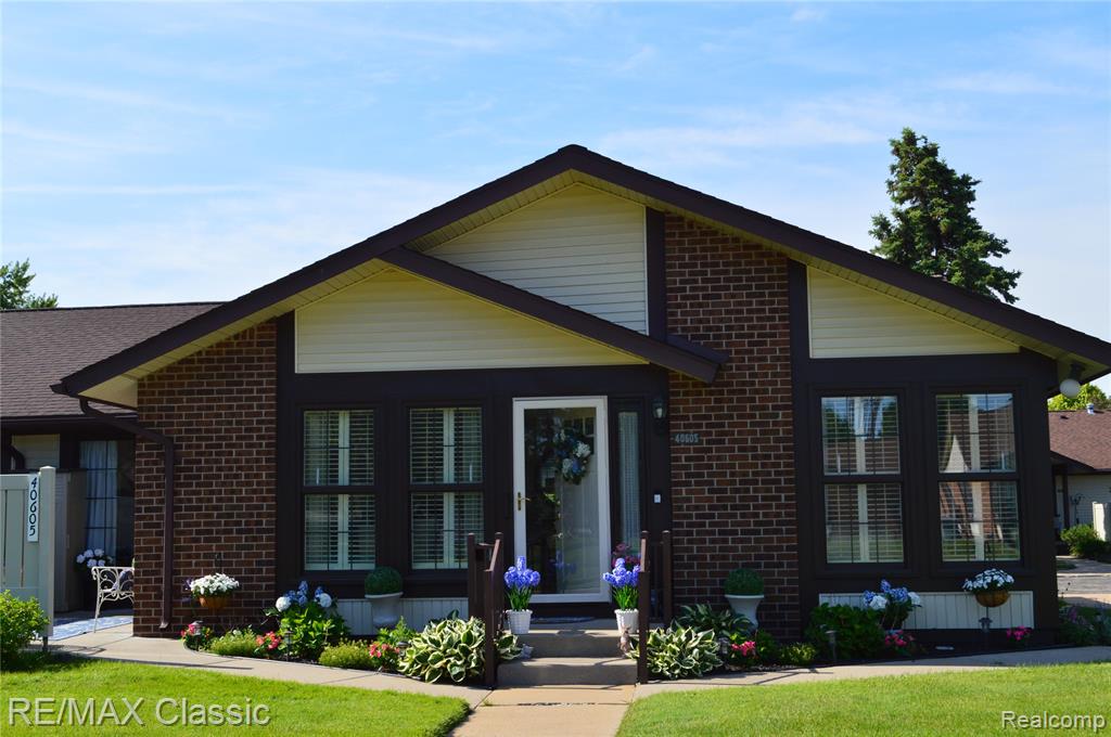 40605 Newport Drive E, 294, Plymouth, MI 48170 — front exterior