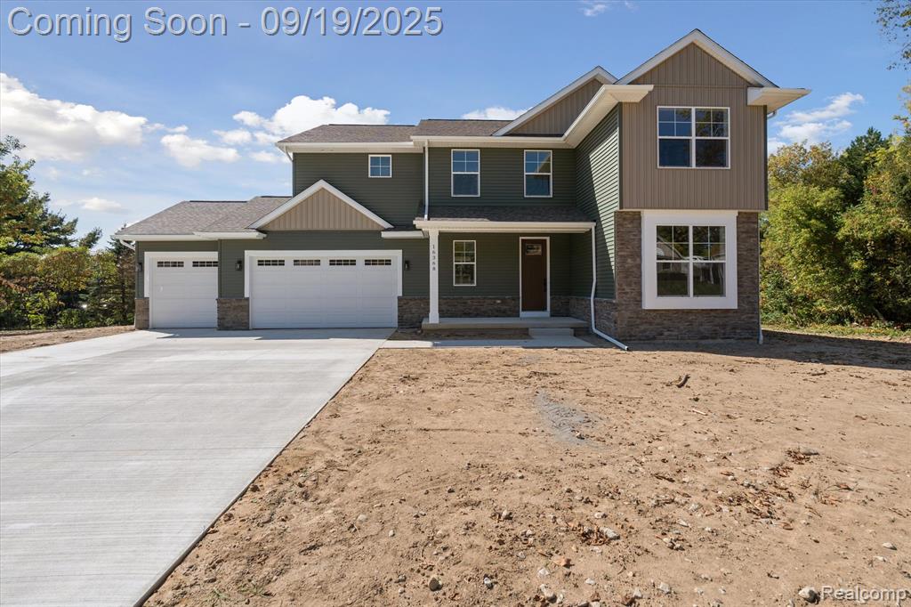 16368 Shadow Lane, Linden, MI 48451 — front exterior