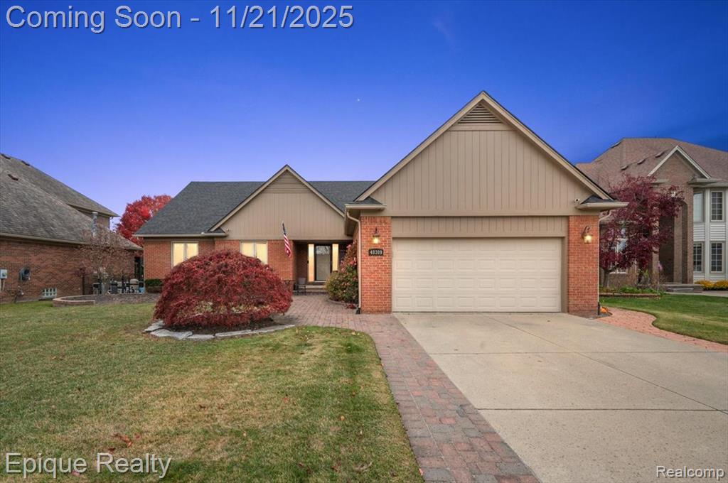 48309 Tecumseh Drive, Macomb, MI 48044 — front exterior