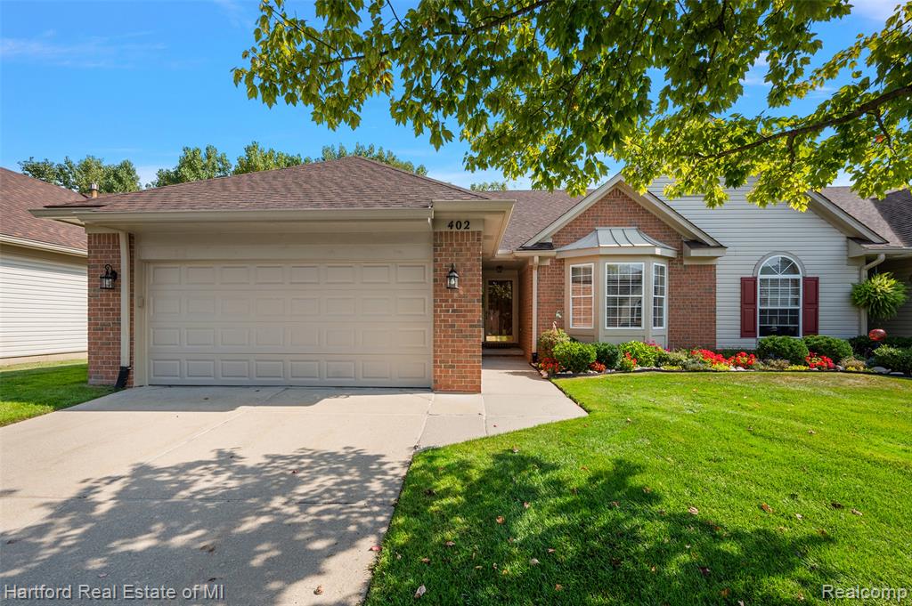 402 Mulberry Drive, Commerce Twp, MI 48390 — front exterior