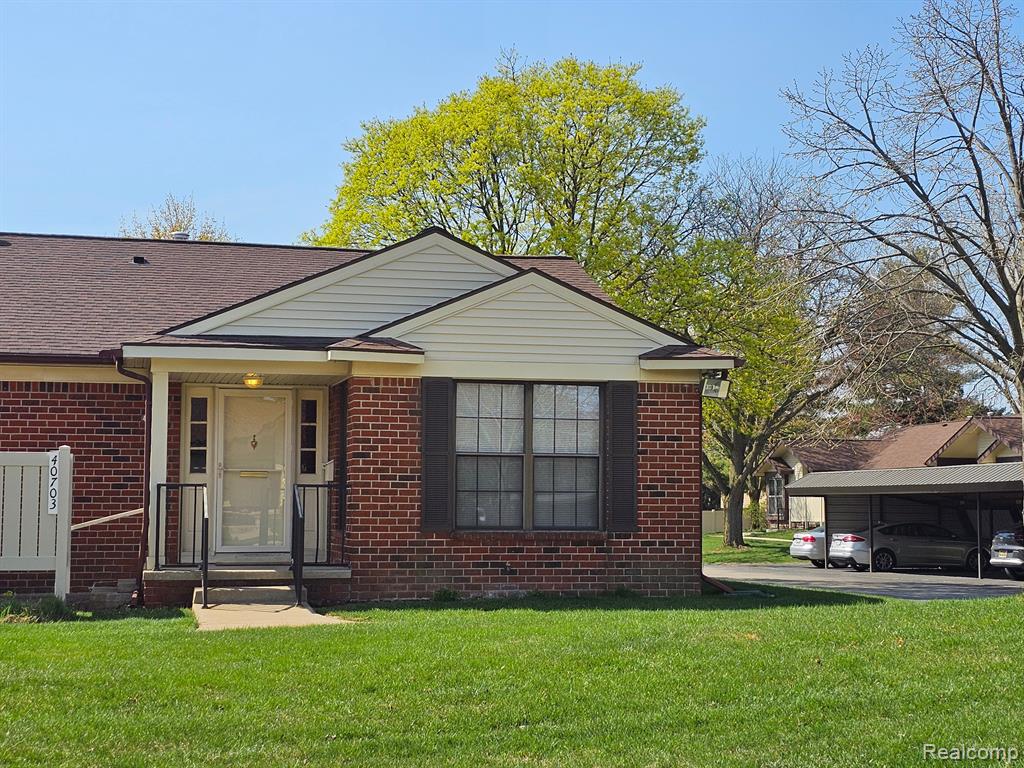 40703 Newport Dr, 249, Plymouth, MI 48170 — front exterior