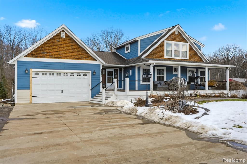 4216 Nicholson Road, Fowlerville, MI 48836 — front exterior