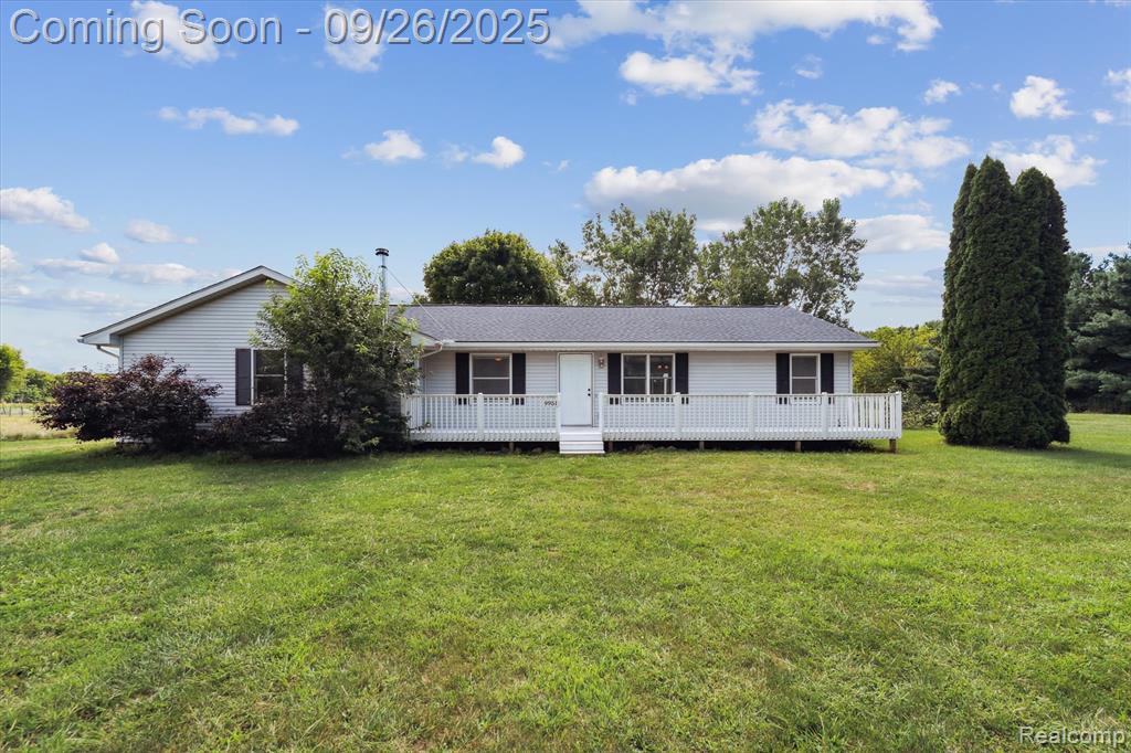 9951 TANGENT Road, Tecumseh, MI 49286 — front exterior