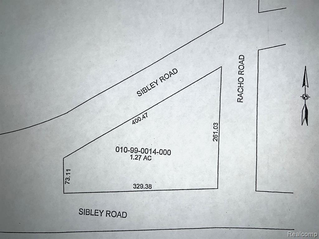 VACANT SIBLEY Road, Riverview, MI 48193 — front exterior