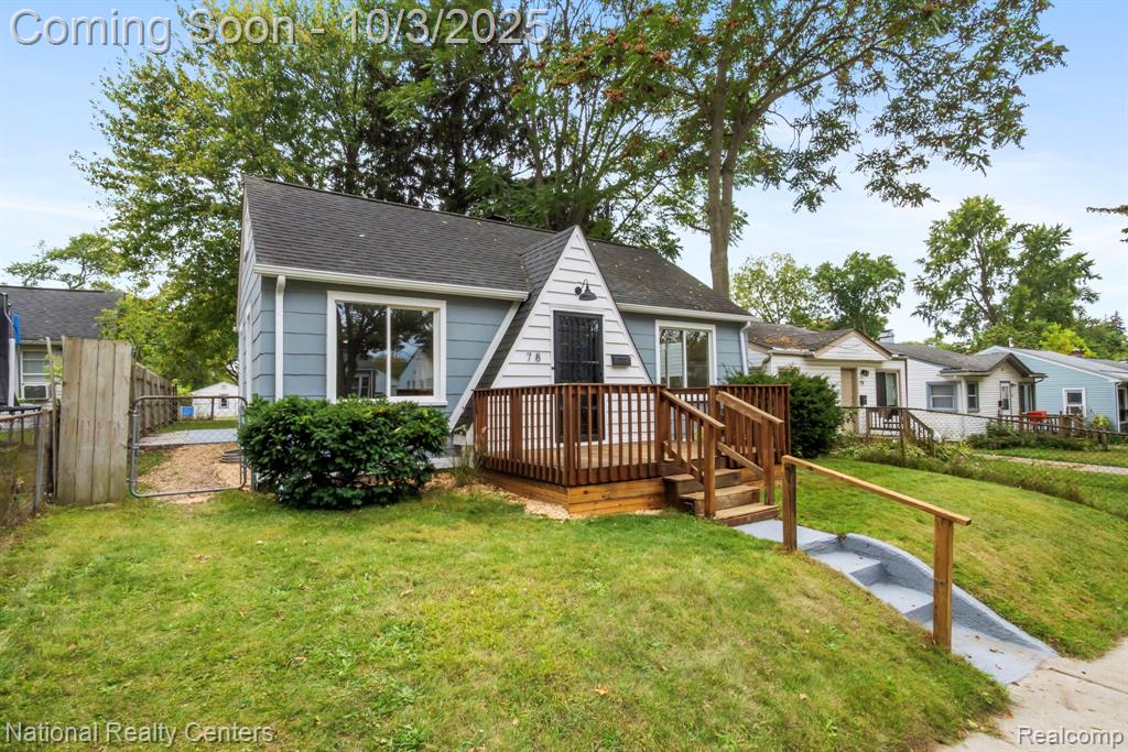 78 E Sheffield Avenue, Pontiac, MI 48340 — front exterior