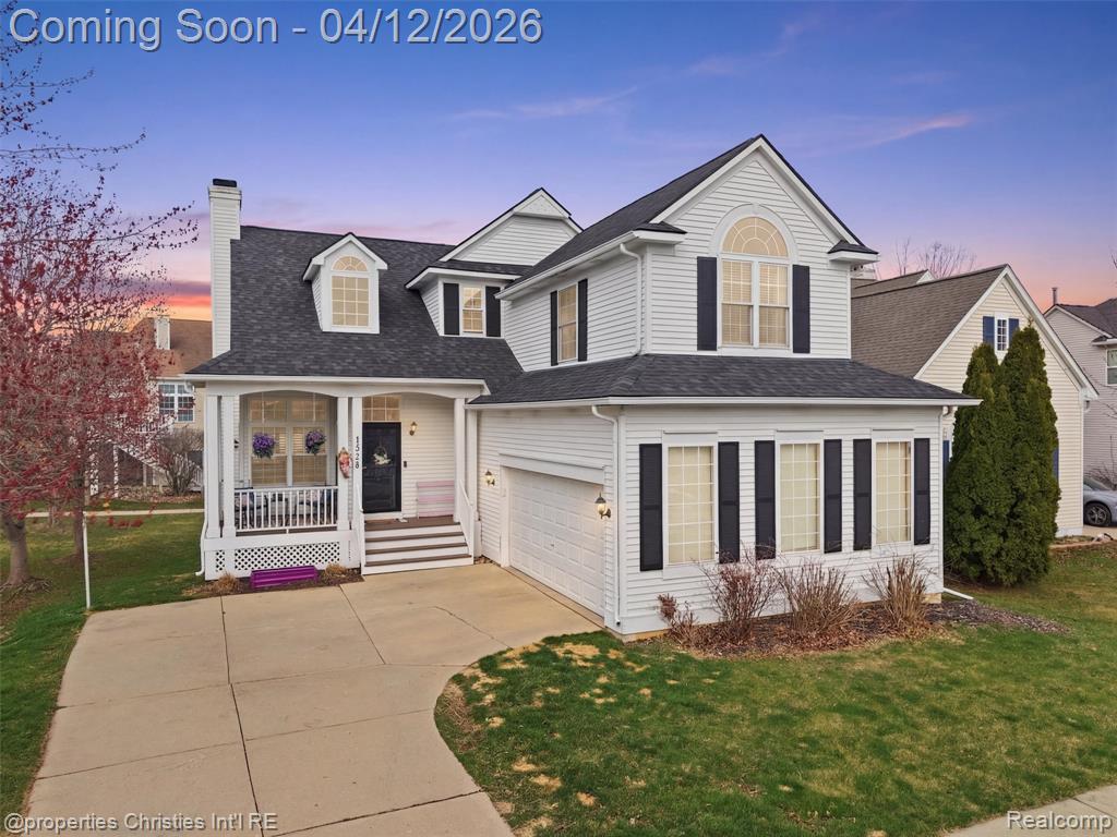 1226 Portsmouth Drive, Howell, MI 48843 — front exterior
