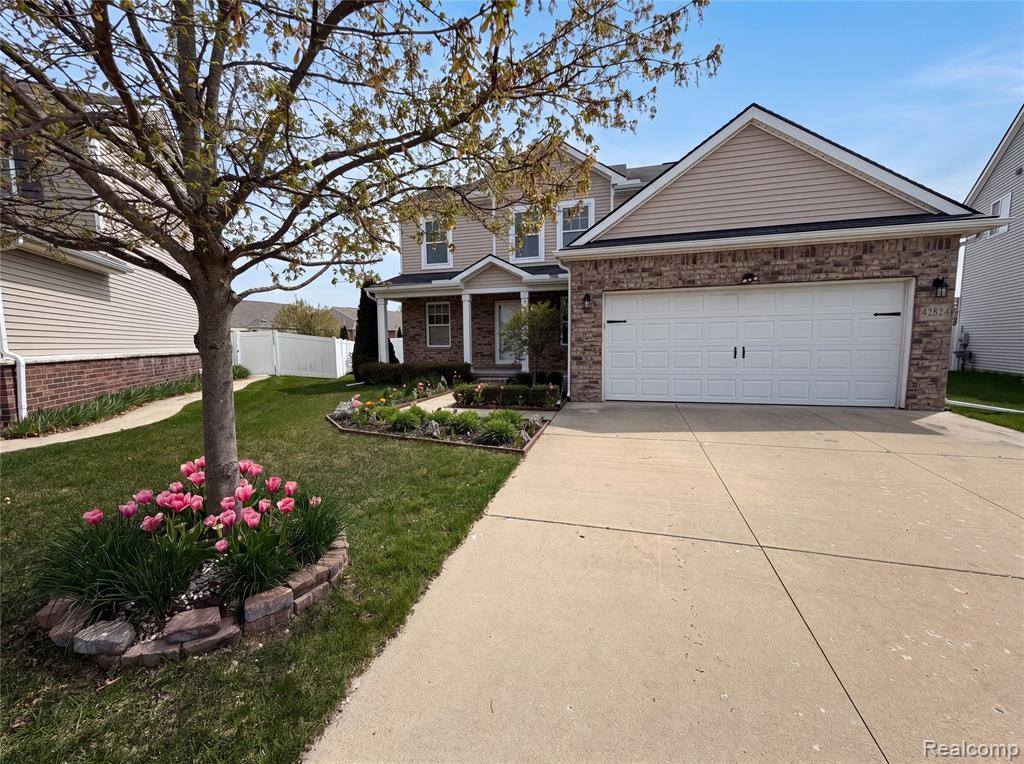42824 Greystone Drive, Sterling Heights, MI 48313 — front exterior
