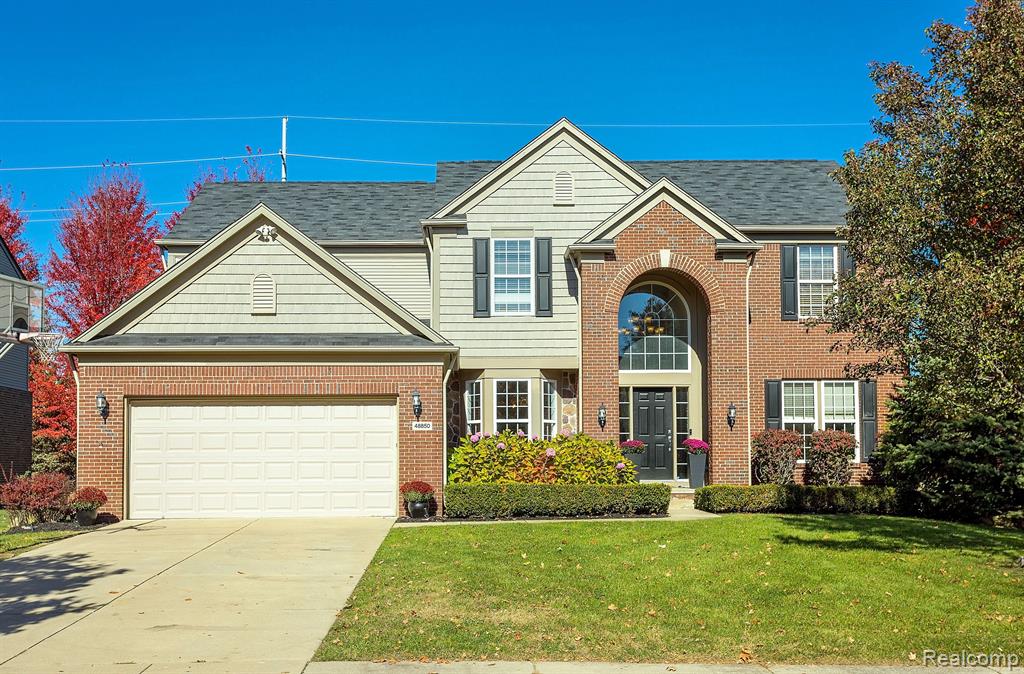 48850 FREESTONE Drive, Northville, MI 48168 — front exterior