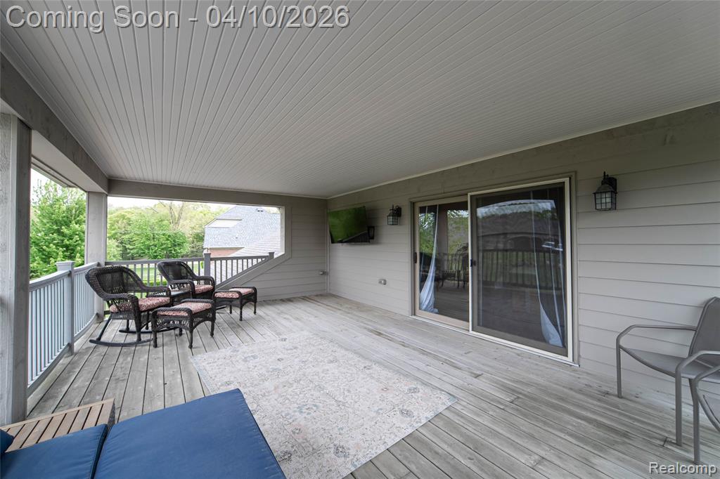 View of deck