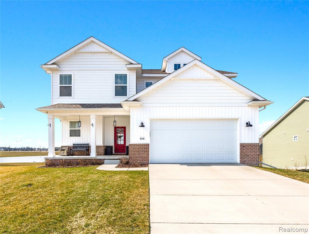 2056 Gambrel Lane, Howell, MI 48843 — front exterior
