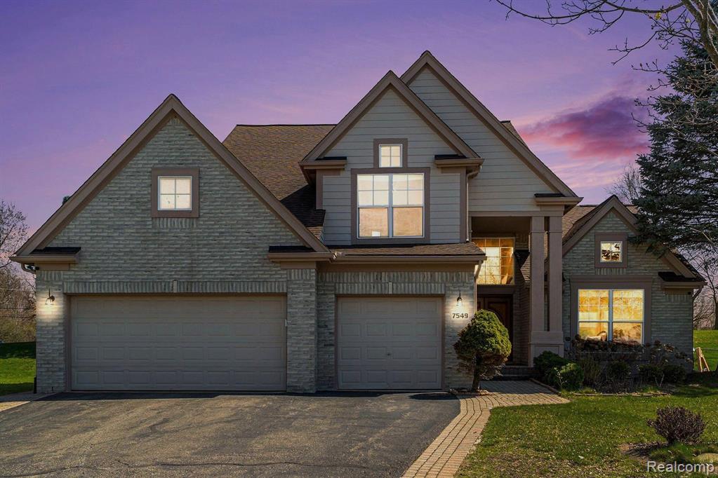 7549 ACORN HILL Court, West Bloomfield, MI 48323 — front exterior