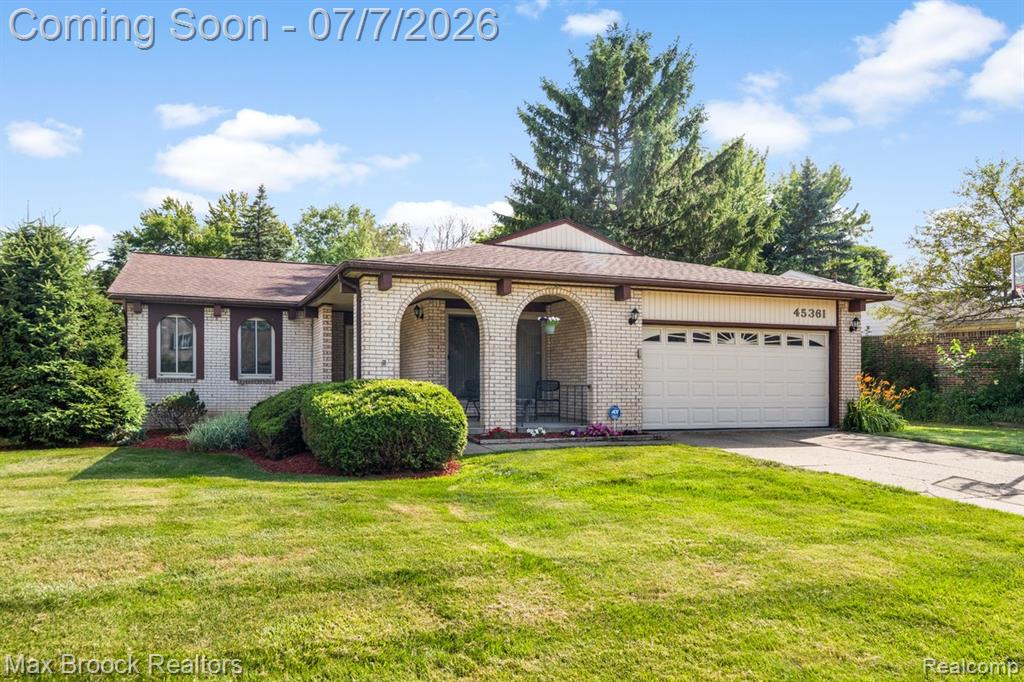 45361 Indian Creek Drive, Canton, MI 48187 — front exterior