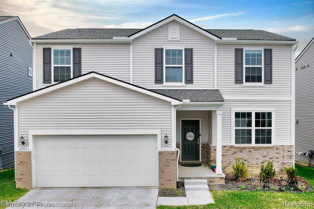 6044 FIELDSTONE Circle, South Lyon, MI 48178 — front exterior