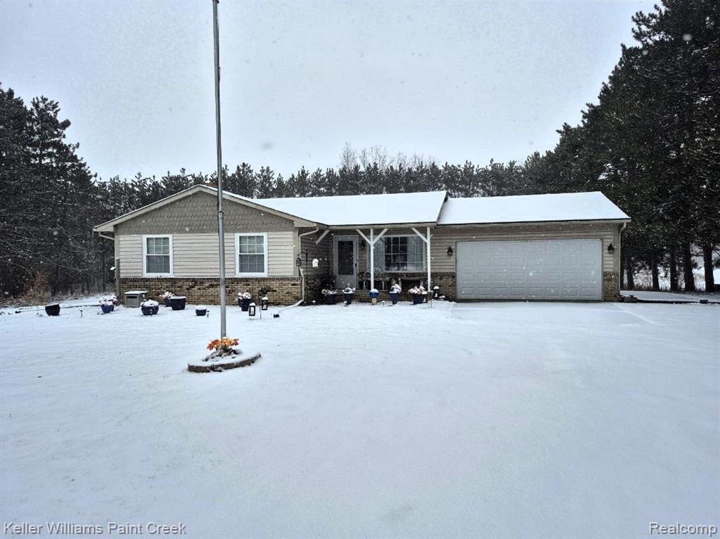 6373 Hall Road, Dryden, MI 48428 — front exterior