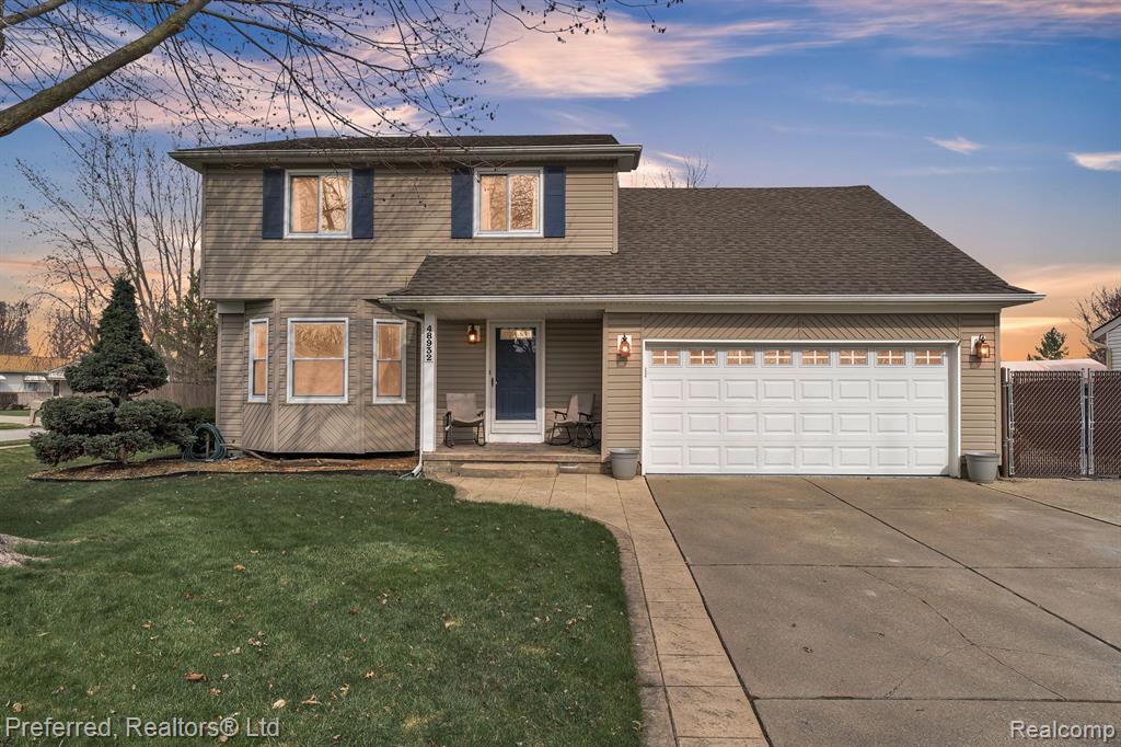 48932 CELESTE Street, Chesterfield, MI — front exterior