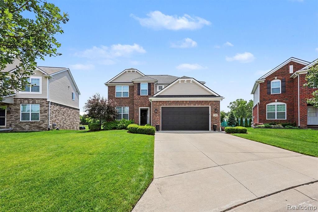 7560 Gannon Court, Shelby Twp, MI 48317 — front exterior