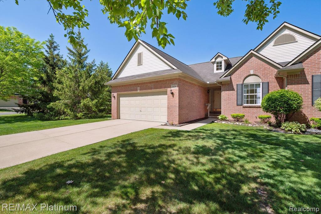 3420 Dewdrop Lane, Howell, MI 48843 — front exterior