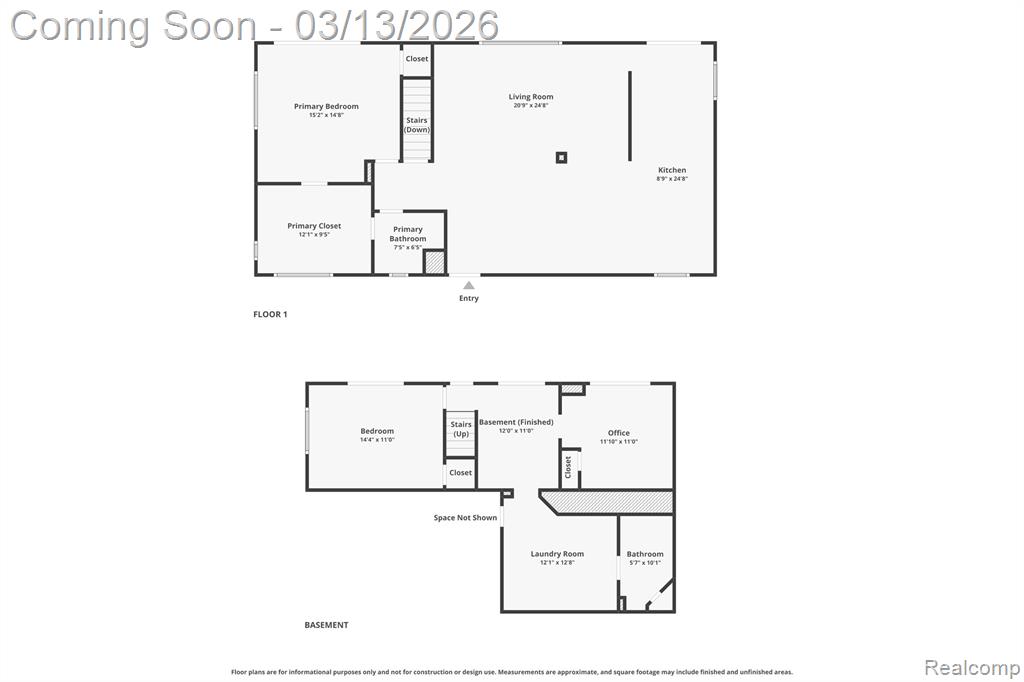 View of floor plan / room layout