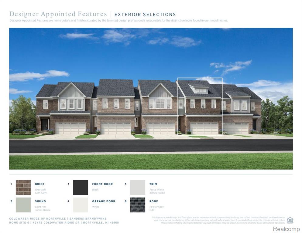 49478 Coldwater Ridge Drive, Northville, MI 48168 — front exterior