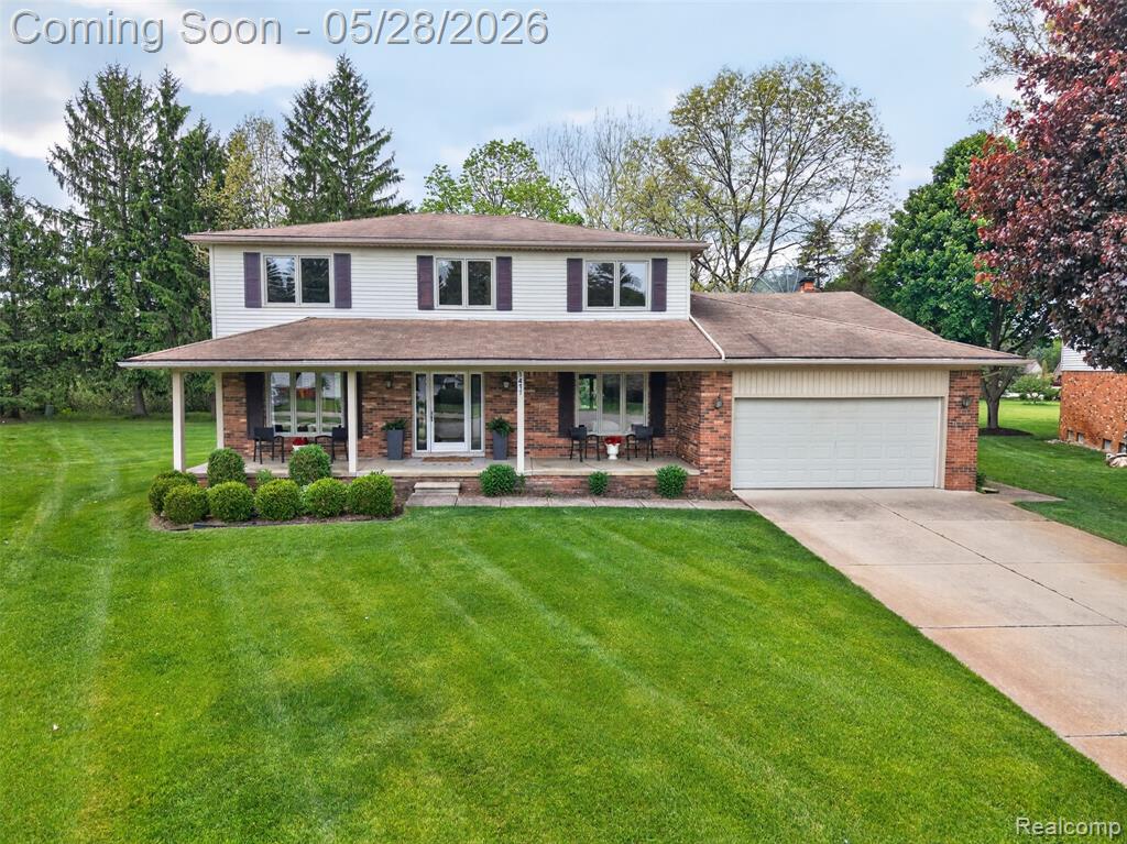 3411 Foxhollow Court, Washington, MI — front exterior