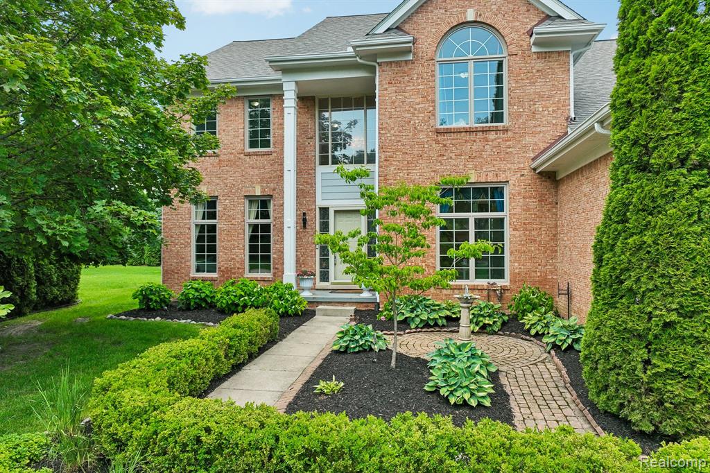 45896 Lathum Drive, Novi, MI — front exterior