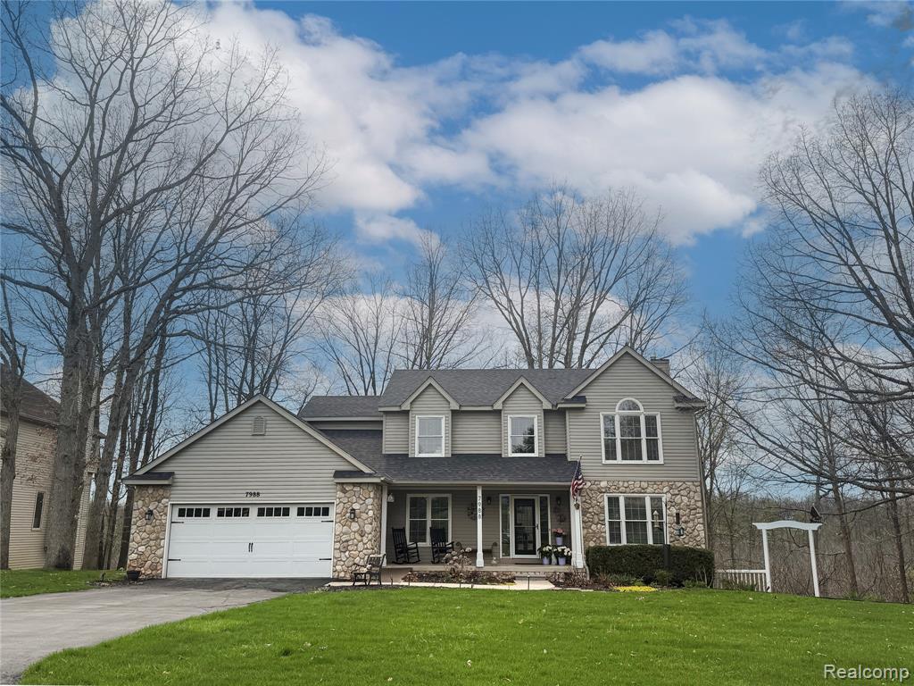 7988 Hillside Lakes Drive, Brighton, MI 48116 — front exterior
