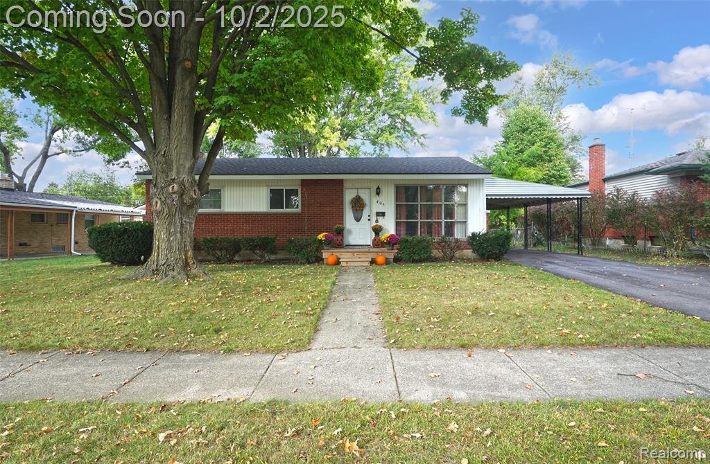 405 Fitzner Drive, Davison, MI 48423 — front exterior