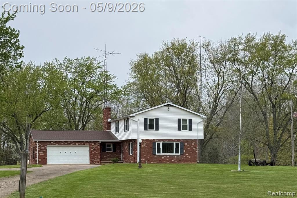 1412 S Byron Road, Lennon Vlg, MI 48449 — front exterior