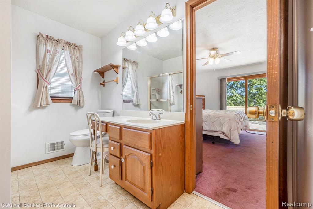 Full Bathroom with direct access to Primary Bedroom.