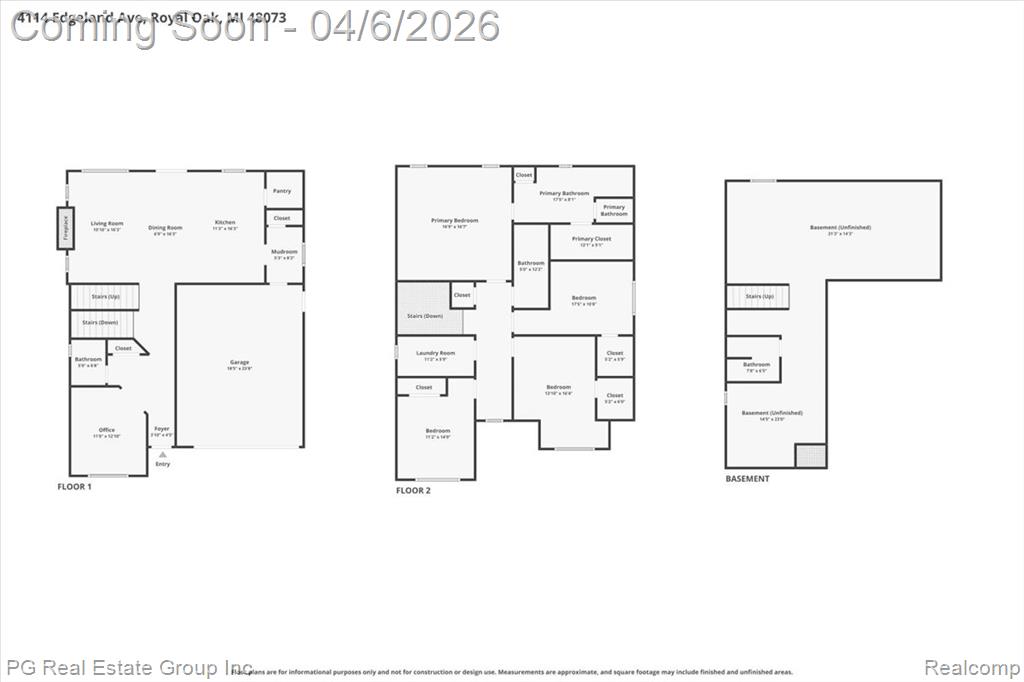 View of floor plan / room layout