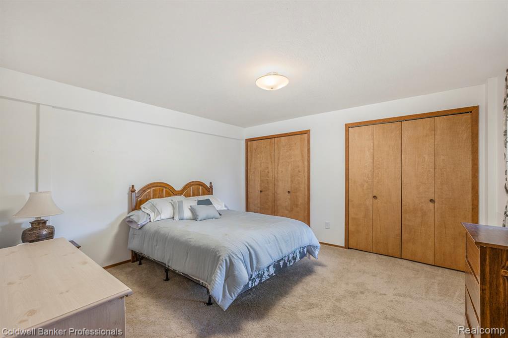 Lower Level Bedroom with 2 closets & view of Lake!