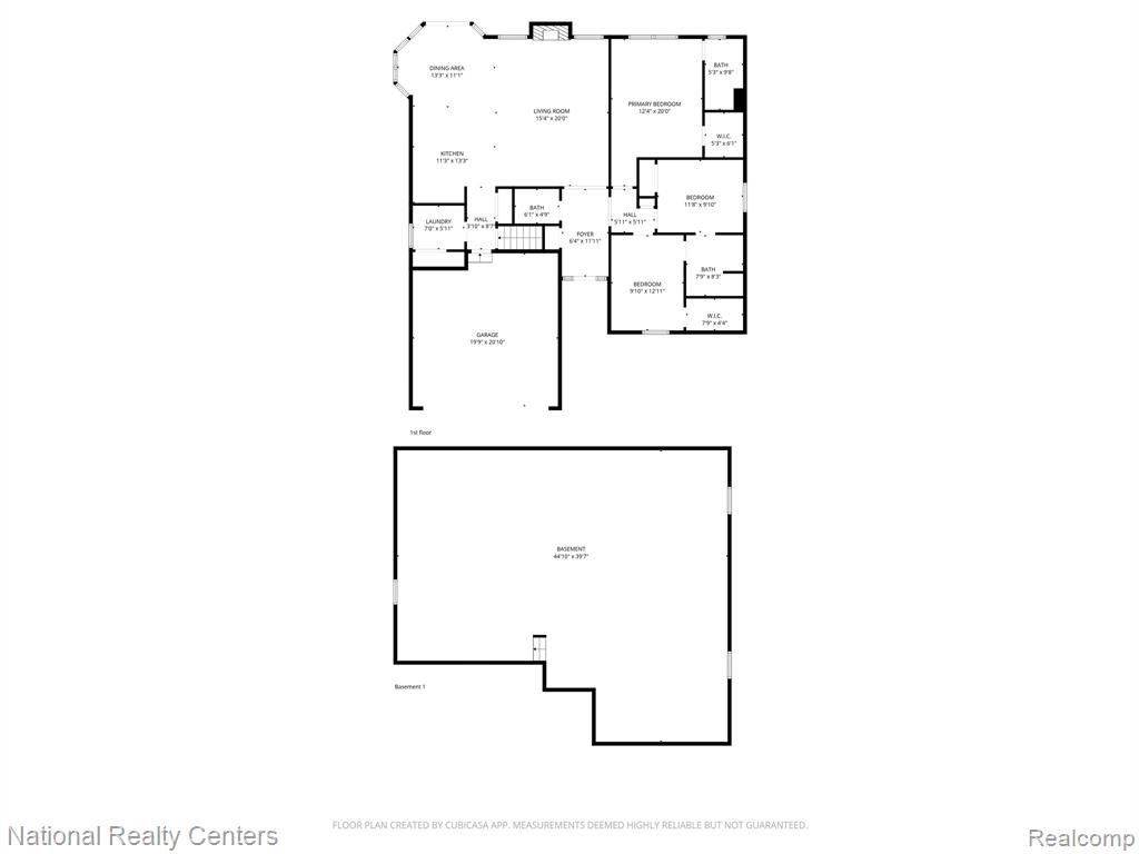 View of floor plan / room layout