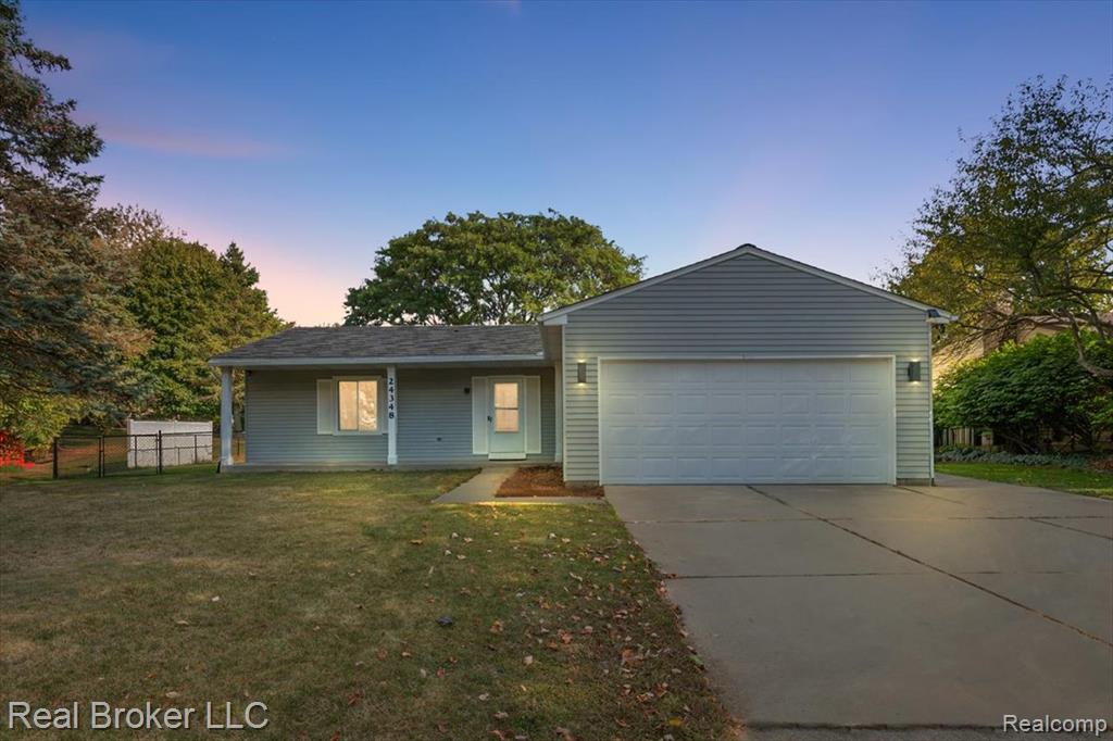 24348 Simmons Drive, Novi, MI — front exterior