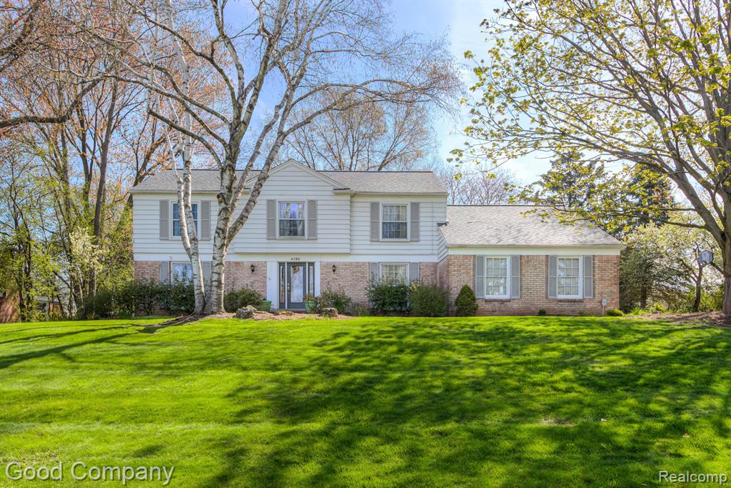 4125 WATERWHEEL Lane, Bloomfield Hills, MI 48302 — front exterior