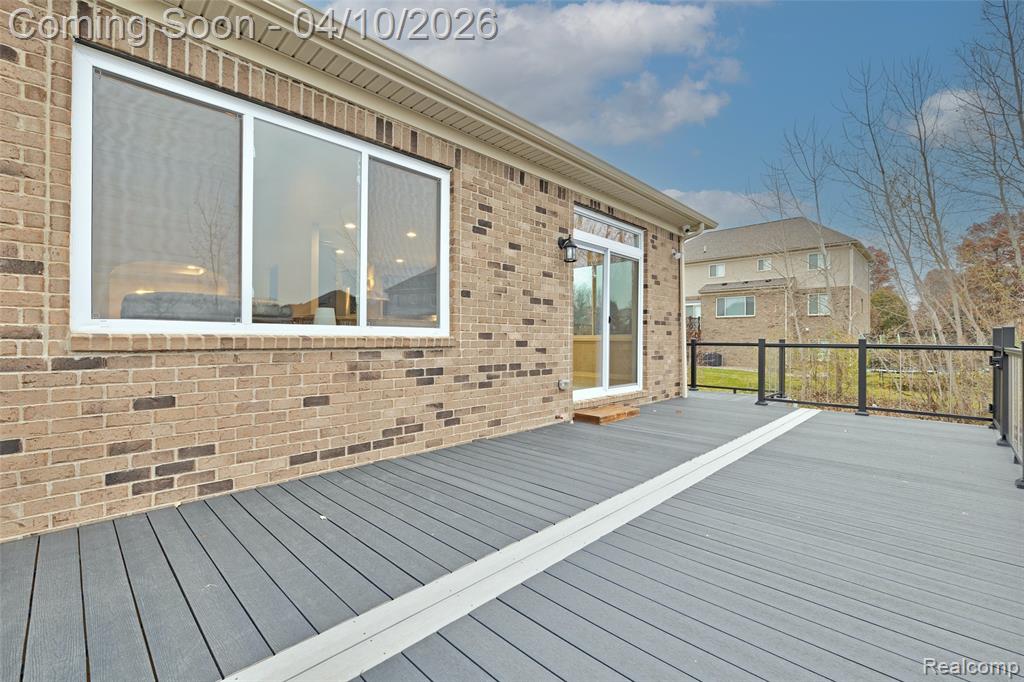 View of deck